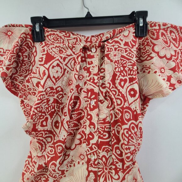 Anthropologie Blue Tassel NWT Women's Mini Dress Floral Size M Strapless - Picture 7 of 10